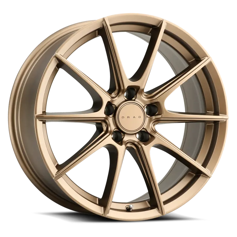 Drag Dr-82 Wheels 17X7.5 5X108 Et40 Frozen Bronze Rims 1