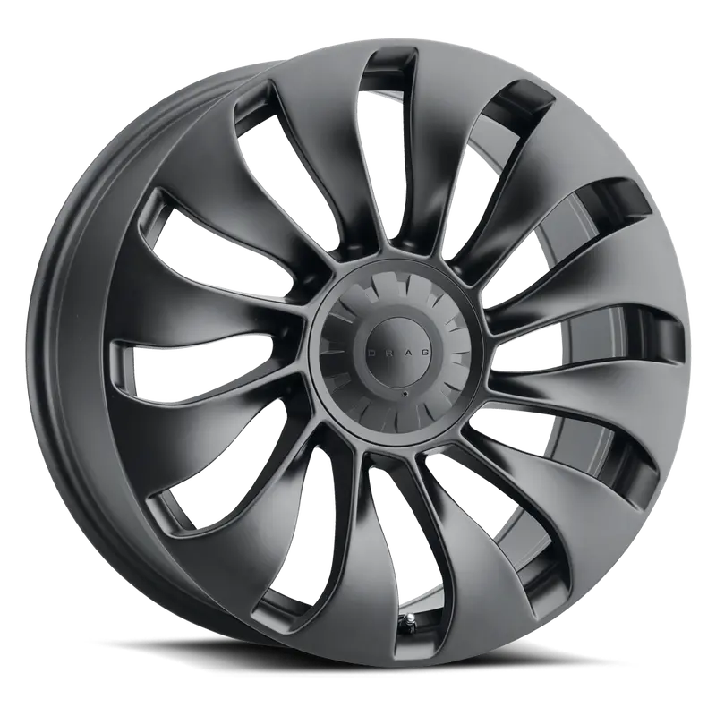 Drag Dr-83 Wheels 19X8.5 5X112 5X120 Et30 Flat Black Rims 1