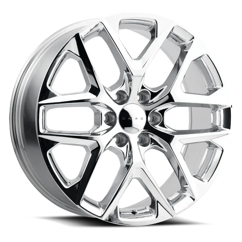 Drag Dr-85 Wheels 22X9 6X139.7 Et24 Chrome Rims 1