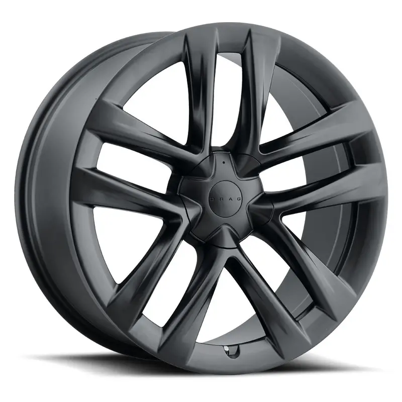 Drag Dr-86 Wheels 19X8.5 5X112 5X120 Et30 Flat Black Rims 1