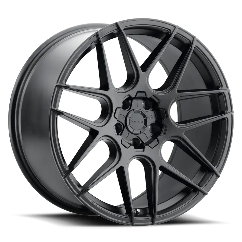 Drag Dr-87 Wheels 18X8 5X100 5X114.3 Et40 Flat Black Rims 1