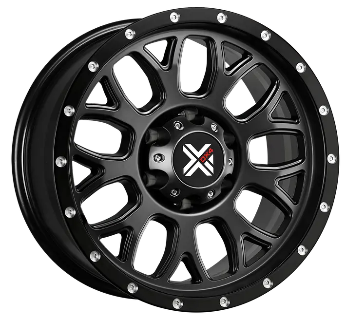 Dx4 15X8 Gear 5X4.5 5X114.3 Matte Black Wheels 1