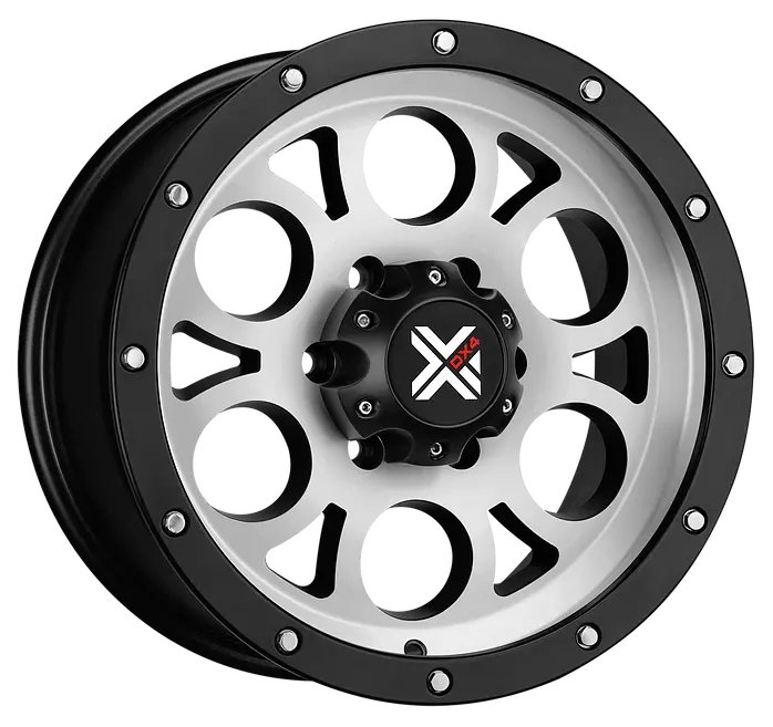 Dx4 15X8 Tuff 5X5.5 5X139.7 Matte Machined Black Wheels 1
