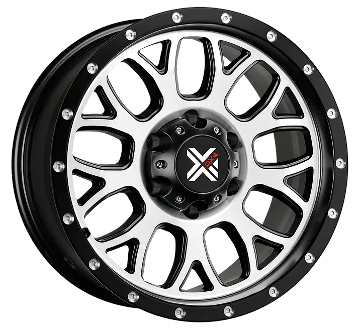 Dx4 16X8.5 Gear 5X5.5 5X139.7 Matte Machined Black Wheels 1