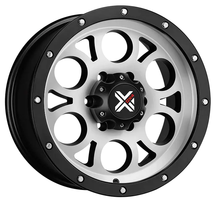 Dx4 16X8.5 Tuff 5X5.5 5X139.7 Matte Machined Black Wheels 1