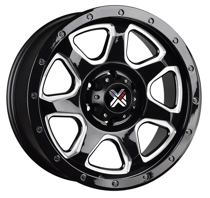 Dx4 20X9 Storm 5X5.5 5X139.7 Gloss Black Ball Milled Wheels 1