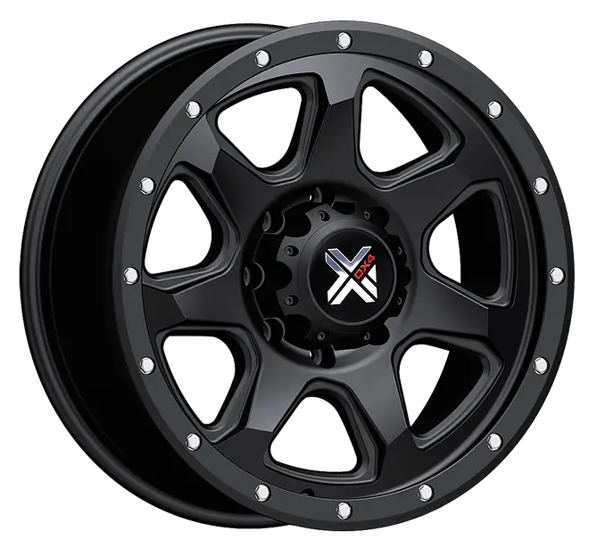Dx4 20X9 Storm 5X5.9 5X150 Matte Black Wheels 1