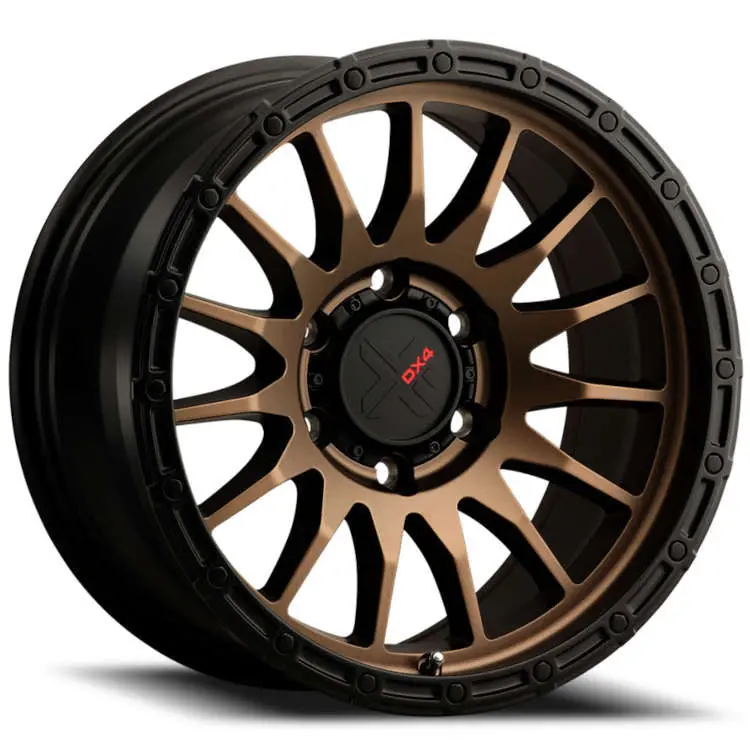 Dx4 Caper 18X9 Wheels 6X139.7 Frozen Bronze Blk Lip Et12 1