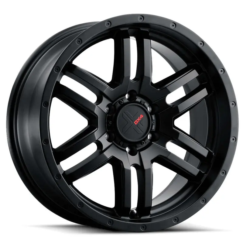 Dx4 Dyno 18X8 Wheels 5X114.3 Flat Black Full Painted Et35 1