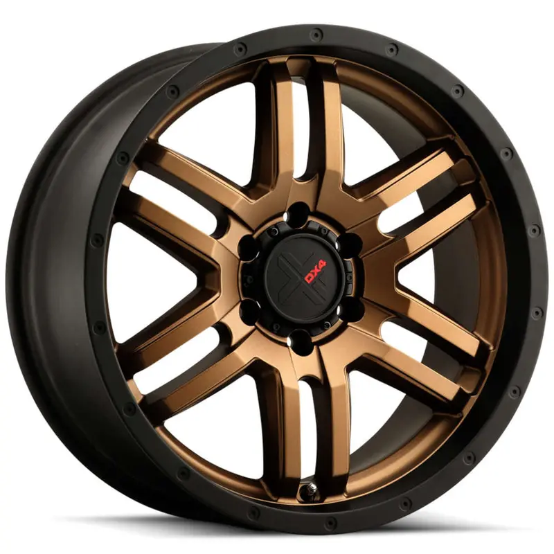 Dx4 Dyno 20X9 Wheels 6X139.7 Frozen Bronze Blk Lip Et10 1