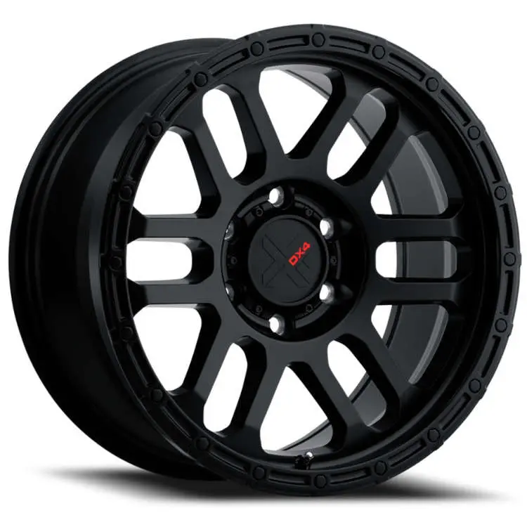 Dx4 Flare 17X8.5 Wheels 6X114.3 Flat Black Full Painted Et0 1
