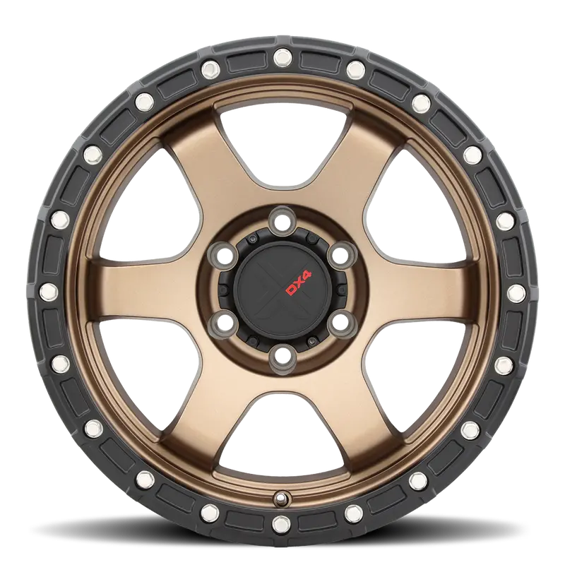 Dx4 Nitro 16X8 Wheels 6X139.7 Frozen Bronze Blk Lip Et0 2