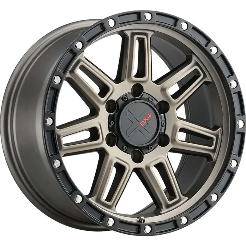 Dx4 Rebel 20X9 Wheels 5X150 Matte Bronze/ Blk Ring Et10 1