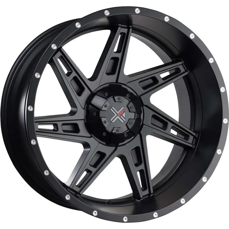 Dx4 Skull 20X11.5 Wheels 5X114.3 5X127 Flat Black Full Painted Et-40 1