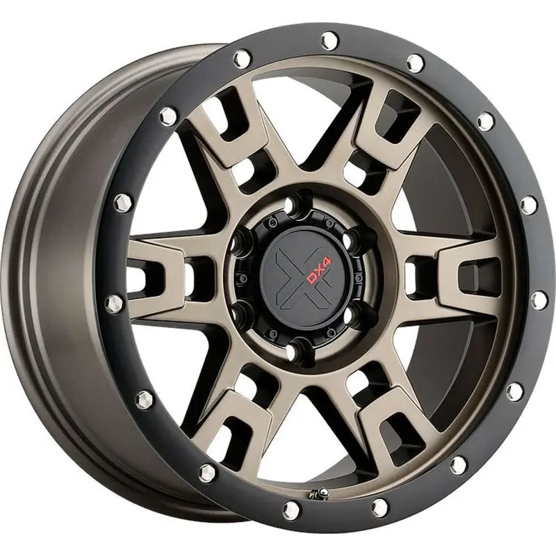 Dx4 Terrain 16X8 Wheels 6X139.7 Matte Bronze/ Blk Ring Et10 1