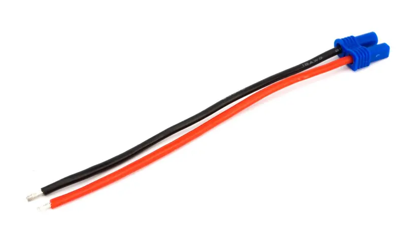 Ec2 Battery Connector With 4" Wire, 18 Awg 1