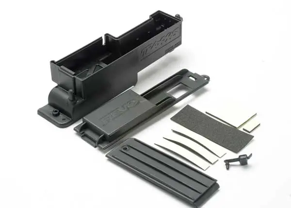 Electronics Box, Right/ Box Cover/ Charge Jack Plug (Rubber)/ Foam Padding And Adhesive 1