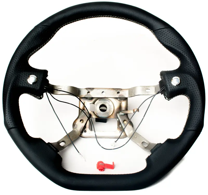 Enhanced Steering Wheel For Mazda Miata 1990-1997 Na Leather With Silver Stitching 1