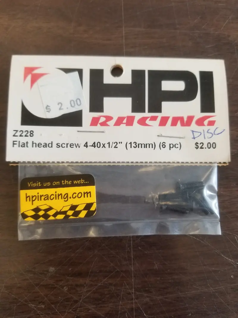 Flat Head Screw 4-40X1/2" (13Mm) (6Pcs) 1