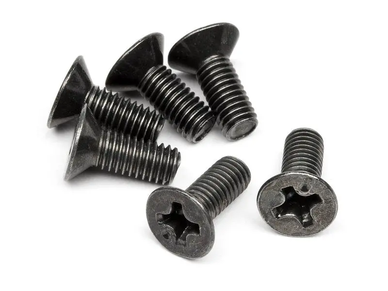 Flat Head Screw M3x8mm (6Pcs) 1