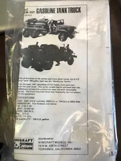 G.M.C.  Cckw- 352 Gasoline Tank Trunk (Bag Kit) - 1/72 Scale 1
