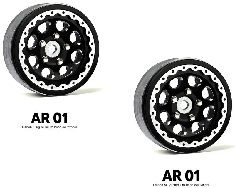 G-Made 1.9 Ar01 5 Lug Aluminum Bead Locks 1