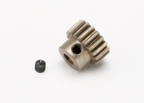 Gear, 18-T Pinion (0.8 Metric Pitch, Compatible With 32-Pitch) (Hardened Steel) (Fits 5Mm Shaft)/ Set Screw 1