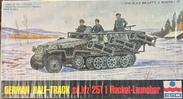 German Half-Track Sd.Kfz 251 1 Rocket-Launcher- 1/72 Scale 1