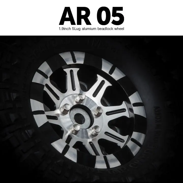 Gmade Ar05 1.9" Aluminum Beadlock Wheels 1