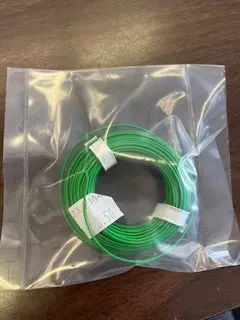 Green 22-Gauge Single Strand Copper Plastic Coated Wire 32' Roll 1