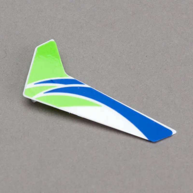 Green Vertical Fin W/ Decal Mcp X 1