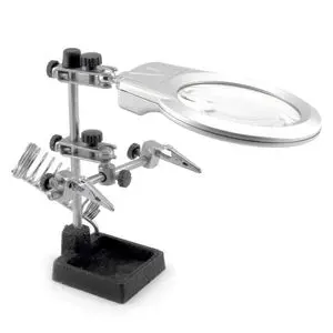 Helping Hands Magnifier With Soldering Iron Holder & Led 1