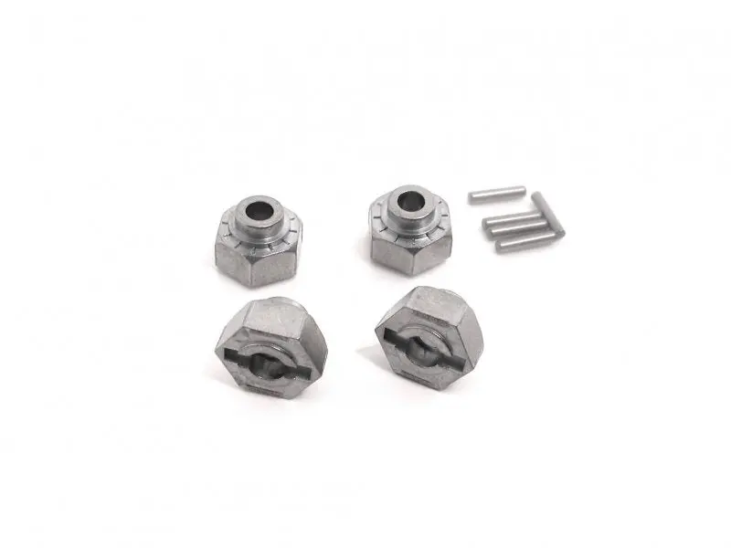 Hex Wheel Hub 12Mm (Silver/4Pcs) 1
