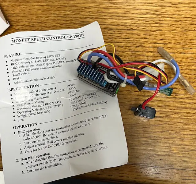 Hitec One Way Speed Control Unit - Sp-1802N 1
