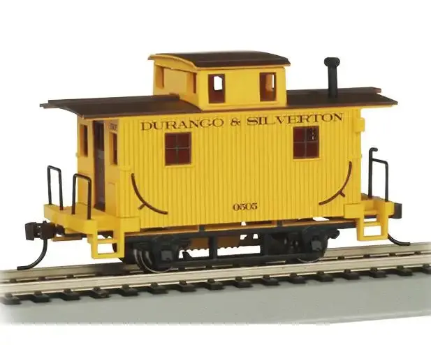 Ho Old-Time Bobber Caboose Durango & Silverton - Yellow 1