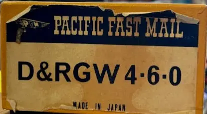 Ho Scale Brass Pacific Fast Mail D&Rgw 4-6-0 1