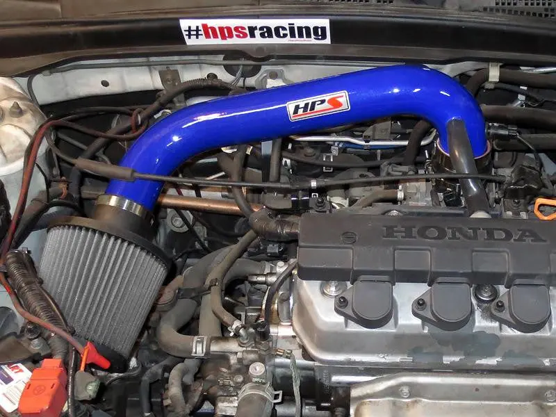 Hps 2001-2005 Honda Civic 1.7L Short Ram Air Intake 827-104Bl 2