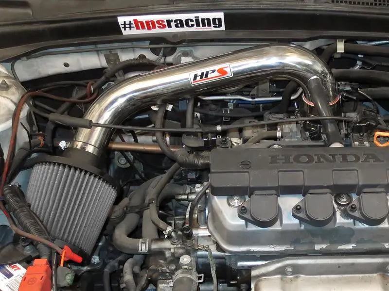 Hps 2004-2005 Honda Civic 1.7L Short Ram Air Intake 827-104P 2