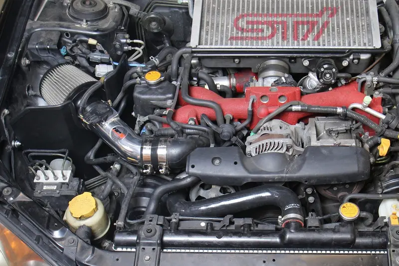 Hps 2004-2007 Subaru Wrx Sti 2.5L Turbo Short Ram Air Intake 827-606P 2