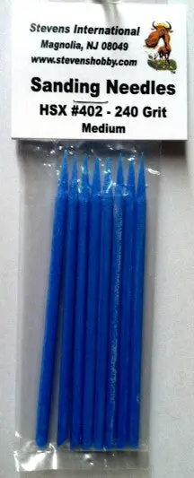 Int'l Sanding Needles 240 Grit Medium 1