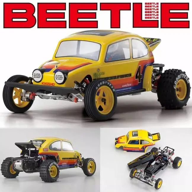 Kyosho 1/10 Rc 2014 Beetle Buggy Kit 2Wd Off-Road Racer W/ Clear Body 1