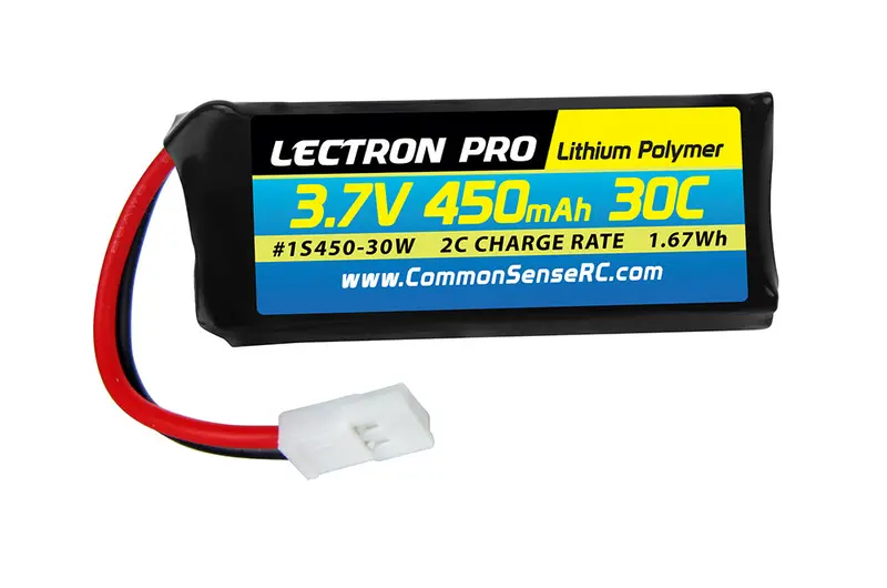 Lectern Pro 3.7V 450Mah 30C Lipo Dromida Plug   1S450-30W 1