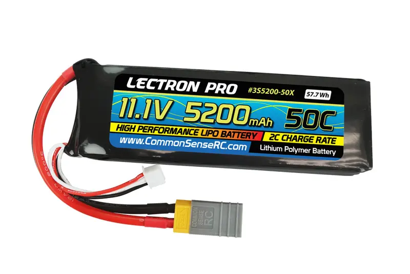 Lectron Pro 11.1V 5200Mah 50C Lipo Battery With Xt60 Connector 1