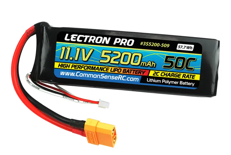 Lectron Pro 11.1V 5200Mah 50C Lipo Battery With Xt90 Connector 1