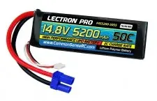 Lectron Pro 14.8V 5200Mah 4S Lipo With Ec5 Connector 1