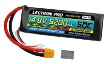 Lectron Pro 14.8V 5200Mah 4S Lipo With Xt60 1