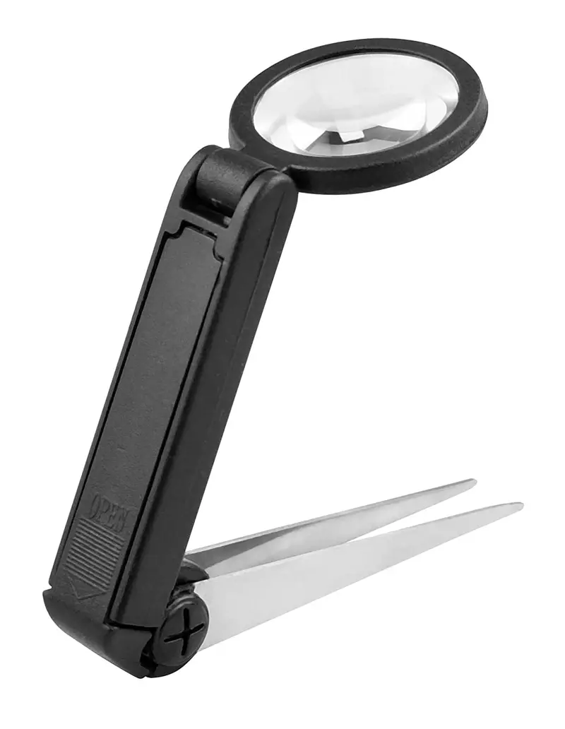 Led Illuminated Magnifier W/Tweezer Zot Find 1