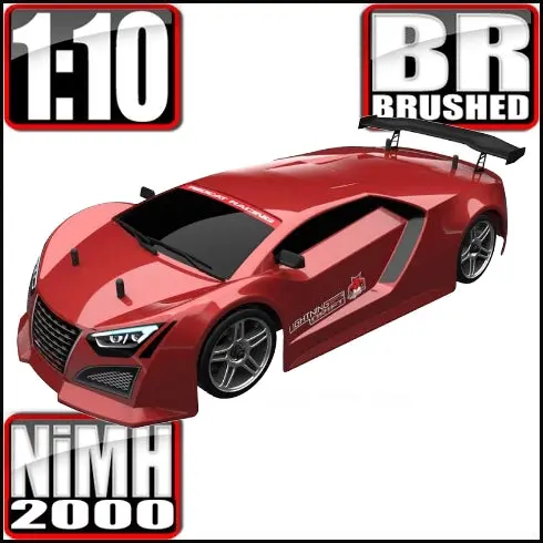 Lightning Epx Drift 1/10 Scale On Road Car (Metallic Red) 1