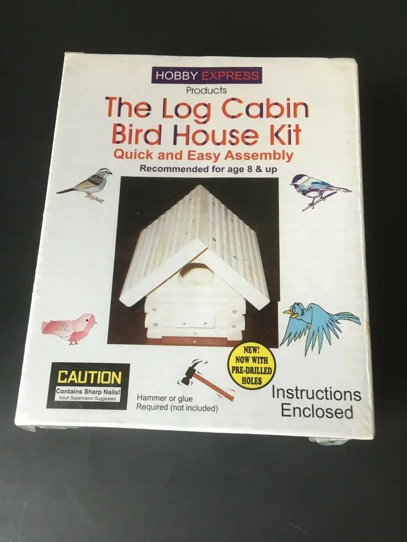 Log Cabin Bird House 1