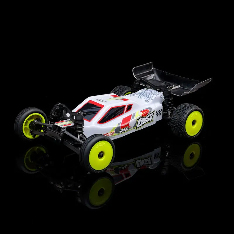 Losi Micro-B 2Wd Buggy White Rtr Rc Car 1/24 Silver 1